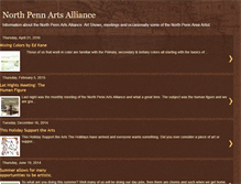 Tablet Screenshot of northpennartsalliance.blogspot.com