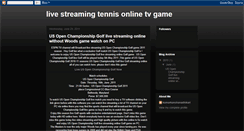 Desktop Screenshot of livestreamingtennis.blogspot.com