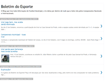 Tablet Screenshot of boletimdoesporte.blogspot.com