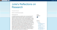 Desktop Screenshot of juliesresearch.blogspot.com