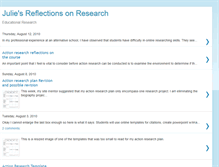 Tablet Screenshot of juliesresearch.blogspot.com
