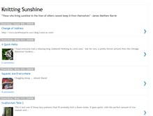 Tablet Screenshot of knittingsunshine.blogspot.com