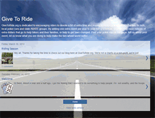 Tablet Screenshot of givetoride.blogspot.com