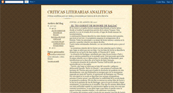 Desktop Screenshot of criticasliterariasanaliticas.blogspot.com