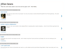 Tablet Screenshot of jillianbeans.blogspot.com