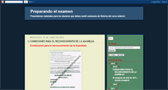 Desktop Screenshot of preparandoelexamen.blogspot.com