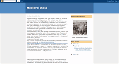 Desktop Screenshot of medievalindia.blogspot.com