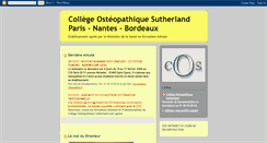 Desktop Screenshot of collegeosteopathique.blogspot.com