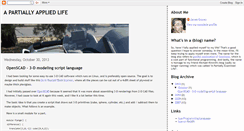 Desktop Screenshot of partiallyappliedlife.blogspot.com