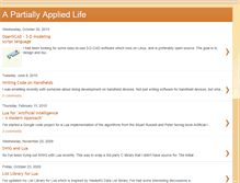 Tablet Screenshot of partiallyappliedlife.blogspot.com