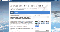 Desktop Screenshot of passagetopeacecorps.blogspot.com