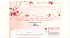 Desktop Screenshot of cutiefashionwonderland.blogspot.com