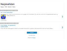 Tablet Screenshot of nasjonalisten.blogspot.com