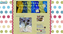 Desktop Screenshot of lavendelsopskriftblog.blogspot.com