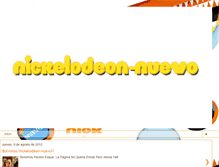 Tablet Screenshot of nickelodeon-nuevo.blogspot.com