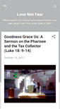 Mobile Screenshot of love-not-fear.blogspot.com