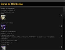 Tablet Screenshot of cursodehomiletica.blogspot.com