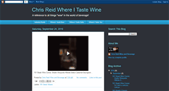 Desktop Screenshot of chrisreidwineandbeverage.blogspot.com