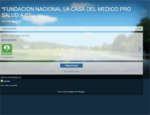 Tablet Screenshot of fundacionlacasadelmedicoprosaludac.blogspot.com