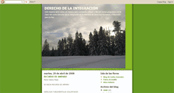 Desktop Screenshot of derechosdelaintegracion.blogspot.com