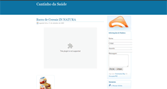Desktop Screenshot of cantinhodasaude.blogspot.com
