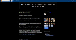 Desktop Screenshot of bradhagermentor.blogspot.com