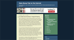 Desktop Screenshot of makefastmoneyoninternet.blogspot.com
