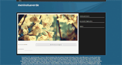 Desktop Screenshot of meninoluaverde.blogspot.com