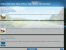 Tablet Screenshot of esclerosismultipleultimasnoticias.blogspot.com