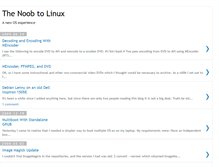 Tablet Screenshot of noobtolinux.blogspot.com