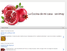Tablet Screenshot of lacocinademicasa-sevimay.blogspot.com