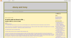 Desktop Screenshot of ebony-and-irony.blogspot.com