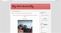 Desktop Screenshot of myownsorority.blogspot.com