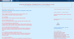 Desktop Screenshot of basquetefemininouniverso.blogspot.com