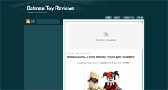 Desktop Screenshot of batmantoyreviews.blogspot.com