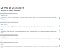 Tablet Screenshot of laletradeunacancion.blogspot.com
