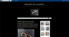 Desktop Screenshot of beadingonabudget.blogspot.com