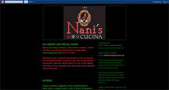 Desktop Screenshot of naniscucina.blogspot.com