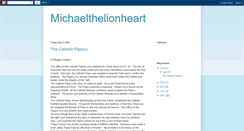 Desktop Screenshot of michaelthelionheart.blogspot.com