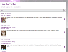 Tablet Screenshot of laralacombe.blogspot.com