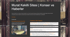 Desktop Screenshot of murat-kekilli-site.blogspot.com