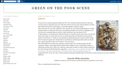 Desktop Screenshot of greenonthepoorscene.blogspot.com