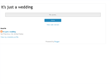Tablet Screenshot of itsjustawedding.blogspot.com