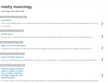 Tablet Screenshot of mostlymusicology.blogspot.com