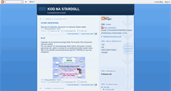 Desktop Screenshot of kodnastardoll.blogspot.com