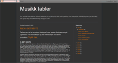 Desktop Screenshot of musikk-labeler.blogspot.com