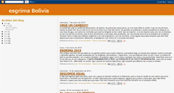 Desktop Screenshot of esgrimabolivia.blogspot.com