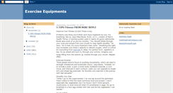 Desktop Screenshot of exerciseequipments.blogspot.com