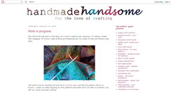 Desktop Screenshot of handmadehandsome.blogspot.com