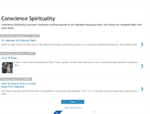 Tablet Screenshot of consciencespirituality.blogspot.com